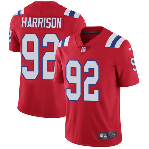 Nike Patriots #92 James Harrison Red Alternate Men's Stitched NFL Vapor Untouchable Limited Jersey - Click Image to Close